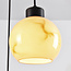 3-lichts hanglamp mat zwart met marmerlook - Marmore