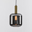 Suspension design noire or et verre fumé - Basso