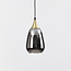 Lampe sur rail à 1 phase Noi or avec verre fumé - goutte d'eau