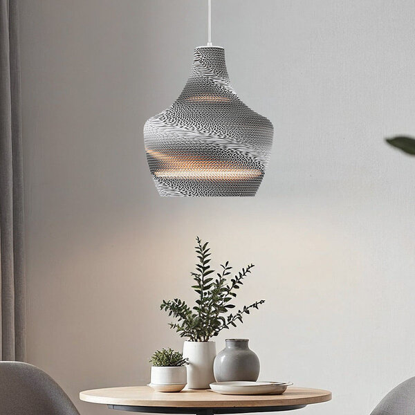 1-lichts hanglamp Cato - wit karton