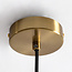 Lampe suspendue Rurka or avec verre vert