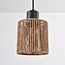 Suspension 3 lumières Carrizo - noir et corde