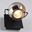 Wandspot Jace - zwart en amber glas