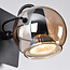 Wandspot Jace - zwart en amber glas