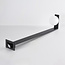 Lampadaire anthracite avec abat-jour en polycarbonate blanc laiteux - Mesia