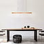 Suspension connectée Ami avec LED et application Tuya Smart - aspect bois
