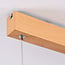 Suspension connectée Ami avec LED et application Tuya Smart - aspect bois