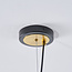 Lampe suspendue Firenze avec verre ambré, 4 lumières