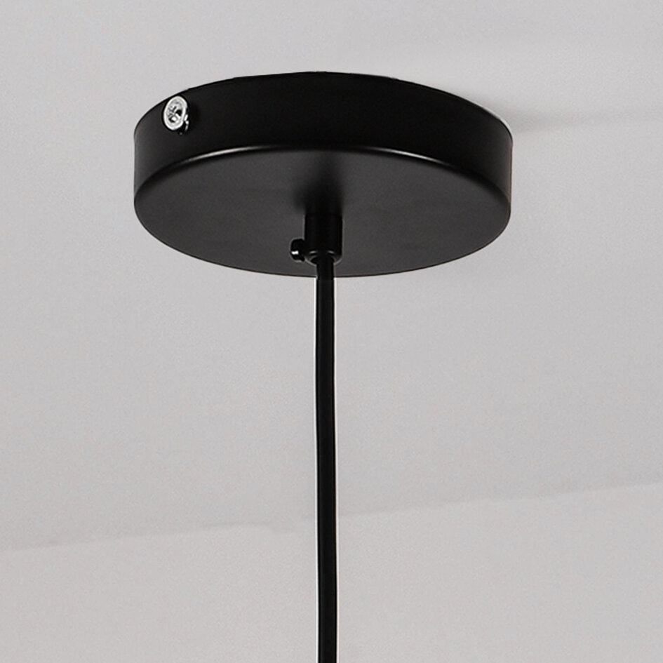 Wabi Sabi hanglamp Urban Stone met grijs steenmotief - 48 x 38 cm