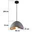Wabi Sabi hanglamp Cemento grijs steeneffect - 60 x 47 cm