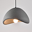 Suspension Wabi Sabi Cemento gris effet pierre - 38 cm