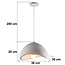 Wabi Sabi hanglamp Cemento wit steeneffect - 38 x 30 cm