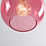Suspension 1 lumière Liya en verre rouge, variante 4