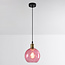 1-lichts hanglamp Liya in rood glas, variant 3