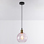 1-lichts hanglamp Liya in rood glas, variant 1