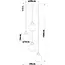 4-lichts hanglamp Raleigh - amber glas