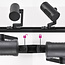 Système de rail monophasé design 3 mètres avec spots Fem - noir