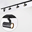 Kit rail monophasé de 1,5 mètre et spots Fem, noir