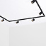Modern 1-fase railsysteem van 3 meter met Lola spots - zwart