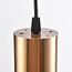 Suspension tube Simon pour rail monophasé, doré