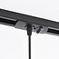 Suspension tube Simon pour rail monophasé, doré