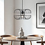 Industriële hanglamp Hilo in zwart metaal