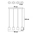 Moderne hanglamp zwart met smoke glas, 4-lichts - Palaio