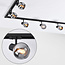 Modern 1-fase railsysteem van 3 meter met Melle smoke spots - plafondlamp