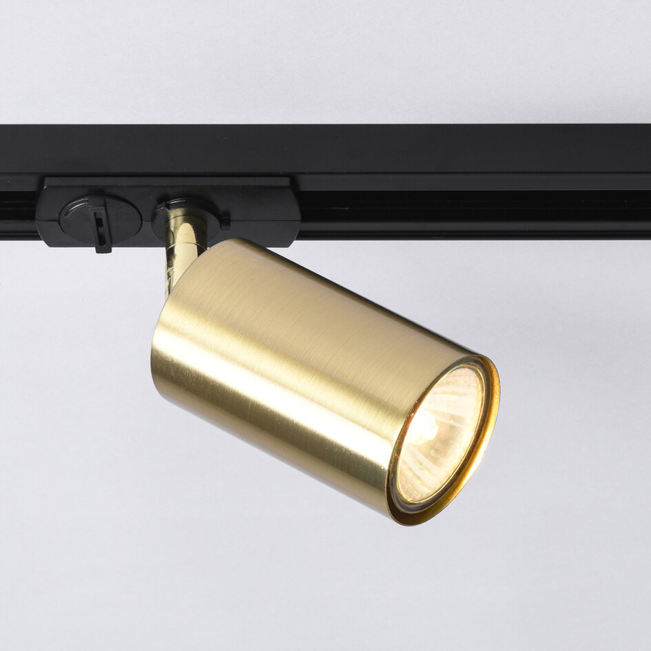 Modern 1-fase railsysteem van 1,5 meter met gouden Mels spots - plafondlamp