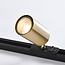 Modern 1-fase railsysteem van 1,5 meter met gouden Mels spots - plafondlamp