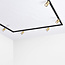 Kit rail monophasé de 1,5 mètre et spots Mels, doré