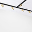 Modern 1-fase railsysteem van 1,5 meter met gouden Mels spots - plafondlamp