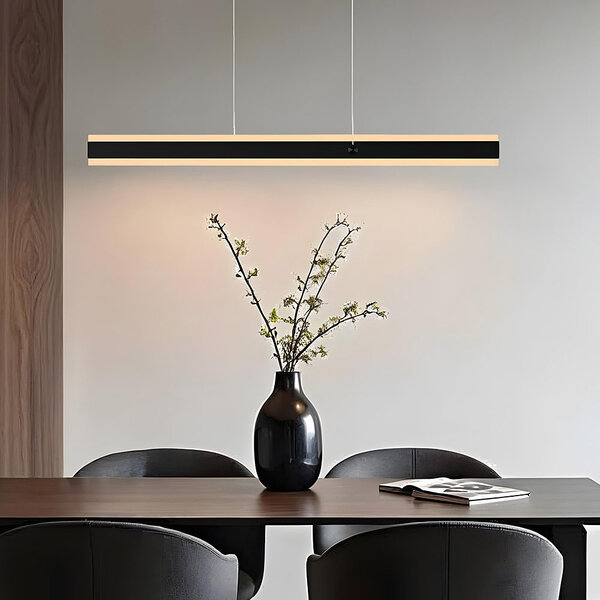Minimalistische up en down light Andre - 3-staps dimbare LEDs - Zwart