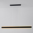 Minimalistische up-down lamp Andre - 3-staps dimbare LEDs - Zwart