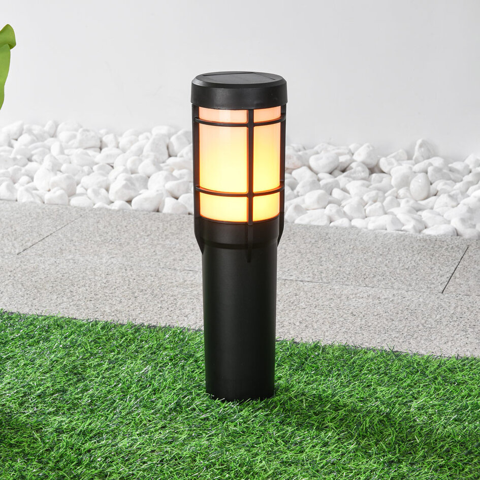 Lampe solaire avec effet de flamme Nikko - set de 4