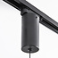 Spot sur rail monophasé Omri 7 W à LED dimmable, noir
