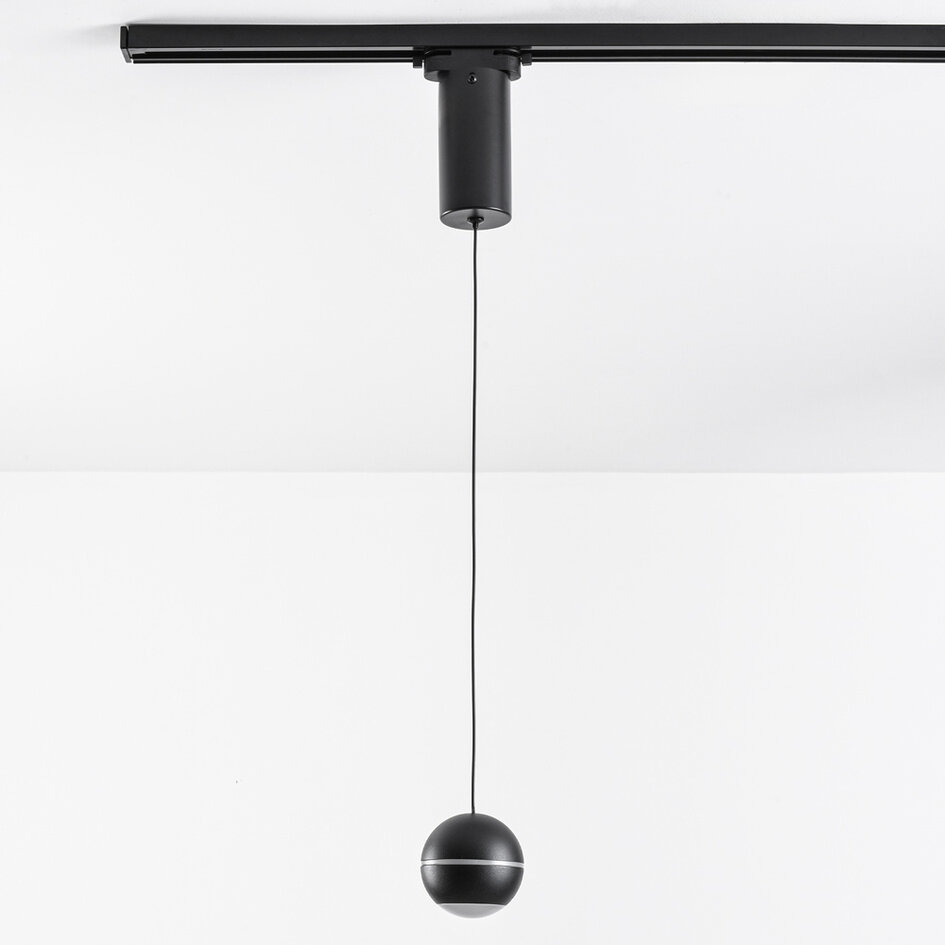 Projecteur sur rail 7W monophasé Ona avec LEDs dimmables - noir (prix par pièce)