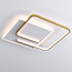 Plafonnier design 2-lumières Rune avec LEDs dimmables - carré