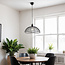 Lampe suspendue minimaliste en métal noir - Ravi