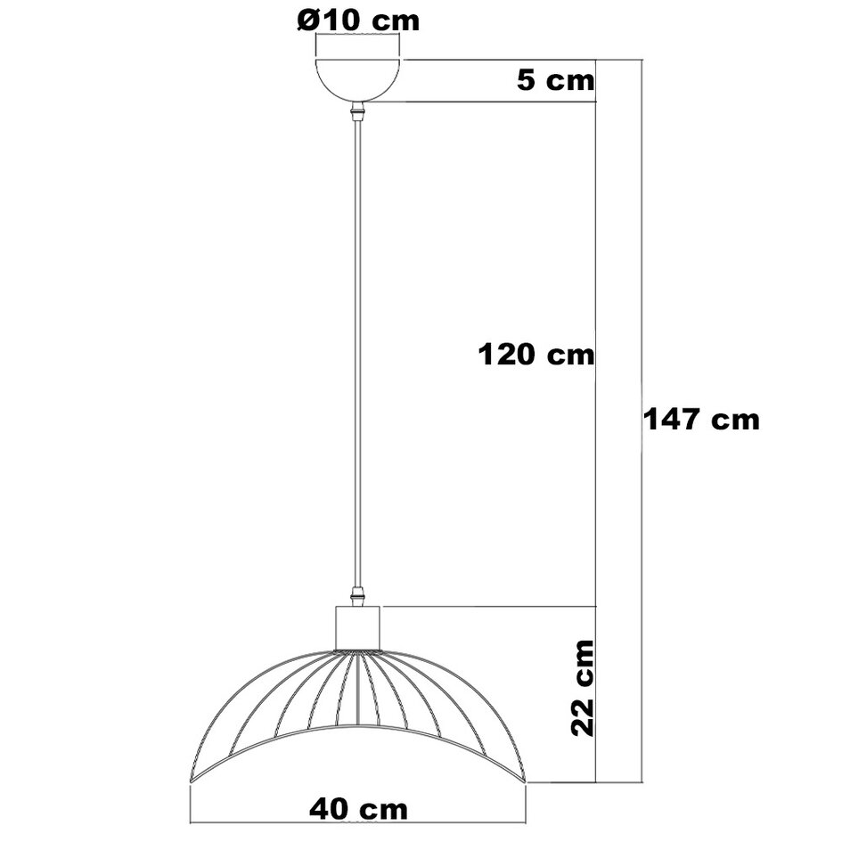 Minimalistische hanglamp van zwart metaal - Ravi