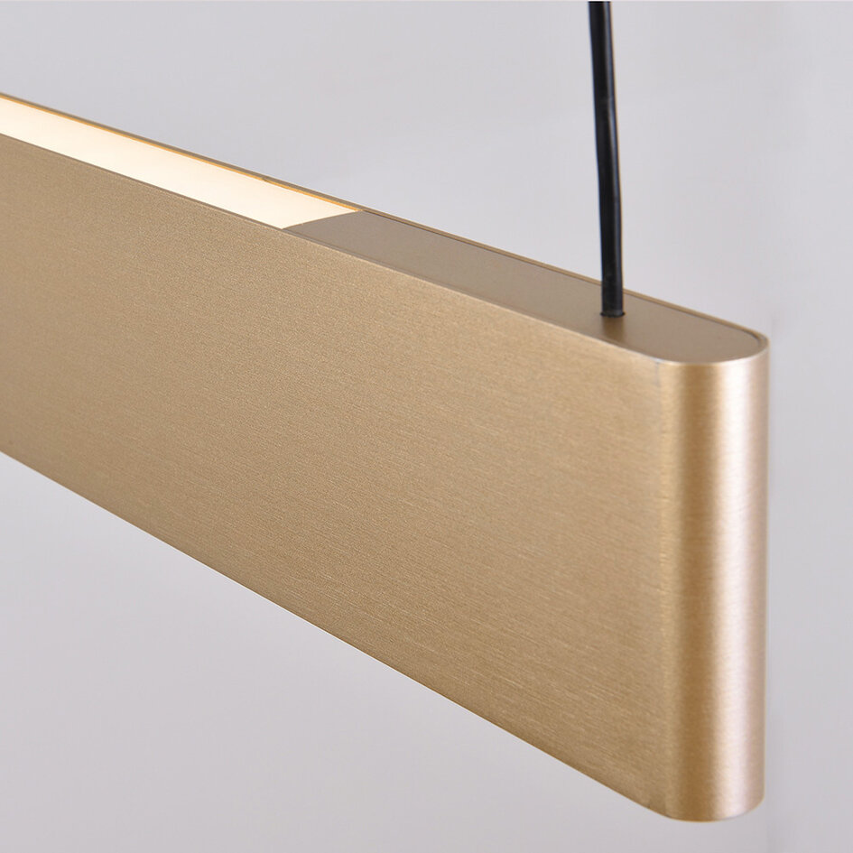 Lampe suspendue minimaliste Abby avec luminosité réglable - dorée