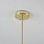 Plafondlamp Sest goud met transparant glas, 6-lichts