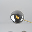 Plafonnier doré avec verre fumé, 6 lumières - Sest