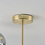 Plafonnier design doré avec boules en verre fumé - Osem