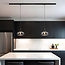 1-fase rail hanglamp met chrome glas - Nill