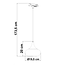 1-fase rail hanglamp met chrome glas - Nill