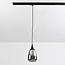 1-fase rail hanglamp met chrome glas - Noi