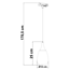 1-fase rail hanglamp met chrome glas - Noi
