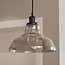 1-lichts hanglamp Ebbe - zwart met smoke glas