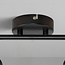 Plafonnier moderne noir avec verre transparent, 2 lumières - Jenthe